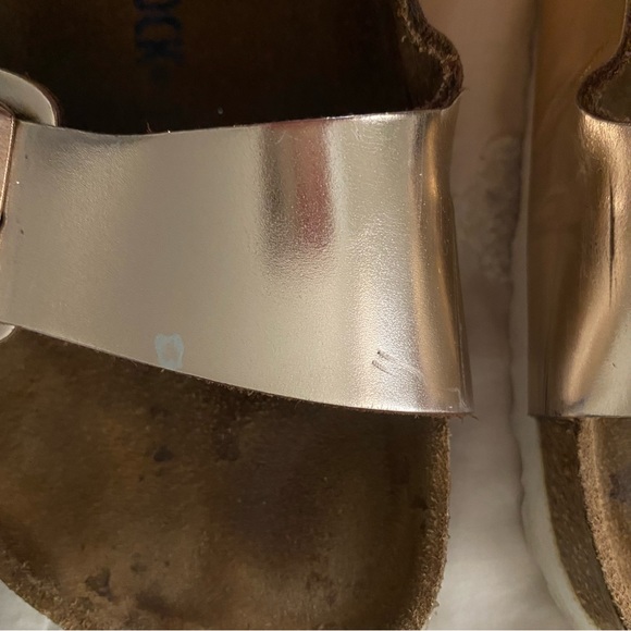 Metallic Bronze Arizona Birkenstocks size 10 - Picture 3 of 11